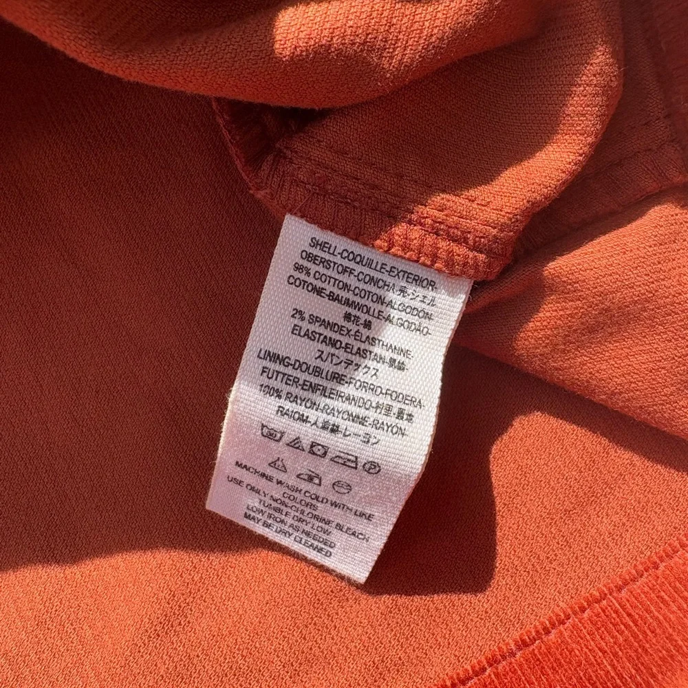 NWT Free People Old School Love Burnt Orange Corduroy Overall Mini Dress Size 10 - Picture 7 of 8